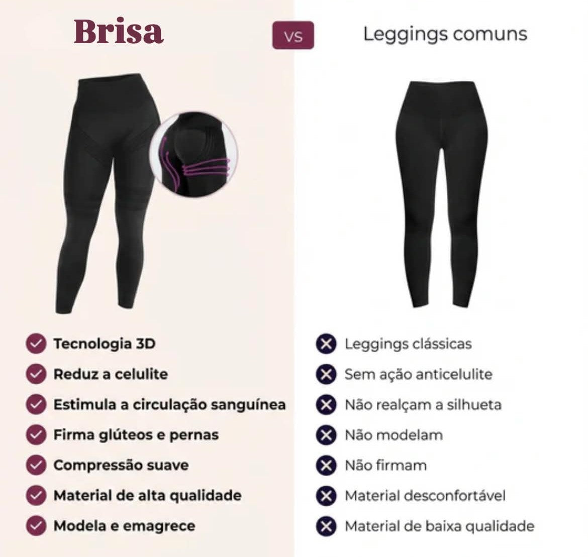 Leggings Modeladoras - Push-Up & Anticelulite